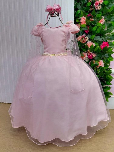 Vestido Banana Club Longo Diamante Rosa (VESTBNNCLGDMRSBB)
