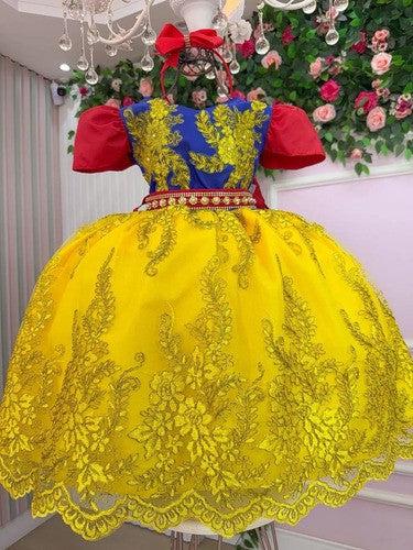 Vestido Marie Temático Realeza Princesa Maça (VSMAREATEMBRN)