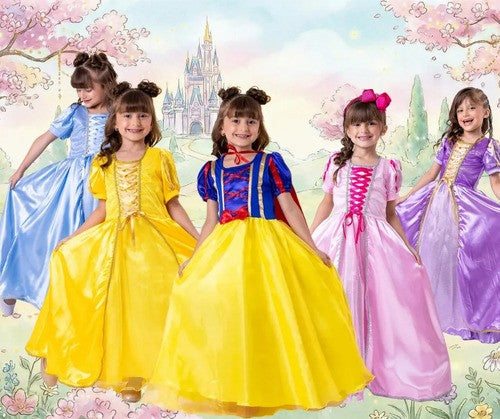 Fantasia Princesa Belli Princesas + Saiote (FTPRBPRNSAT)
