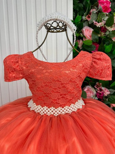 Vestido Enjoy Longo Laura Peito Rendado Terracota (VESTENJLNGPRNDDLR)