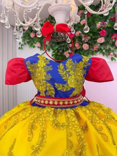 Vestido Marie Temático Realeza Princesa Maça (VSMAREATEMBRN)