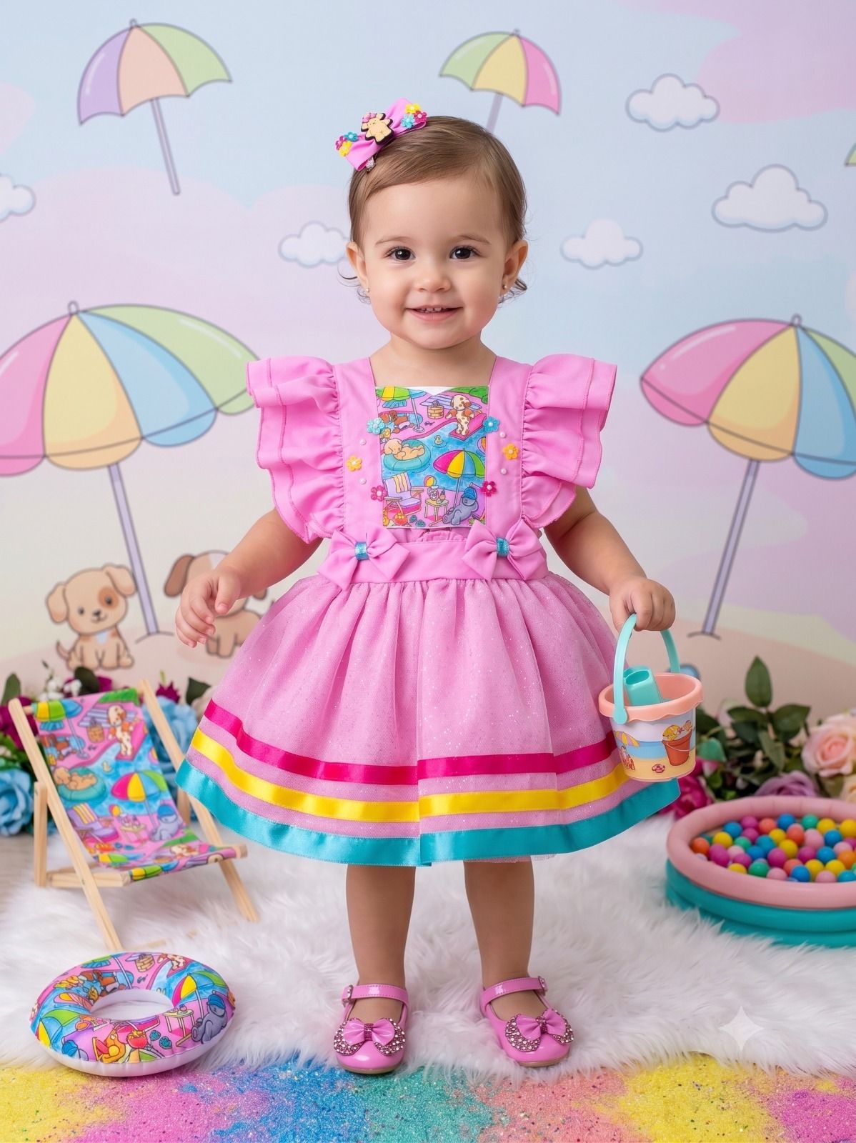 Romper/Vestido Princesa Belli Tematico Bobbie Goods (RMPPRNBLLTMBBGD)