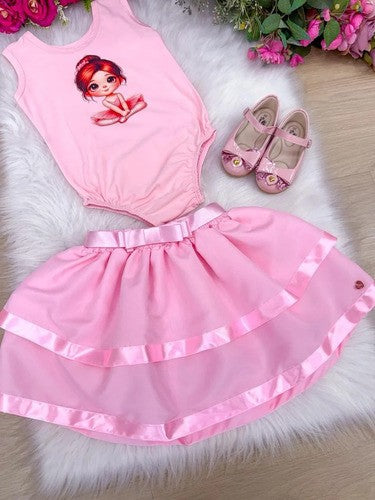 Conjunto Blogueirinha Bailarina Rosa (CNJTBGBLRS)