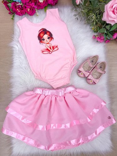 Conjunto Blogueirinha Bailarina Rosa (CNJTBGBLRS)