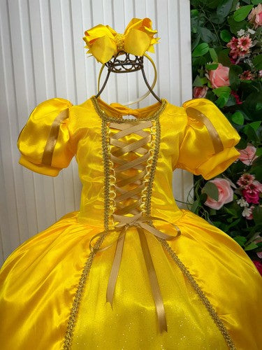 Fantasia Princesa Belli Princesa Amarela Longa Modelo 2 (FTSPRNBLLBLEAFR)