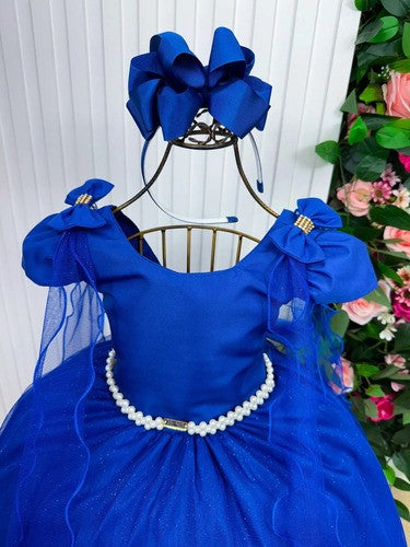 Vestido Banana Club Longo Diamante Azul Royal (VESTBNANCLBLNDAMTAZL)
