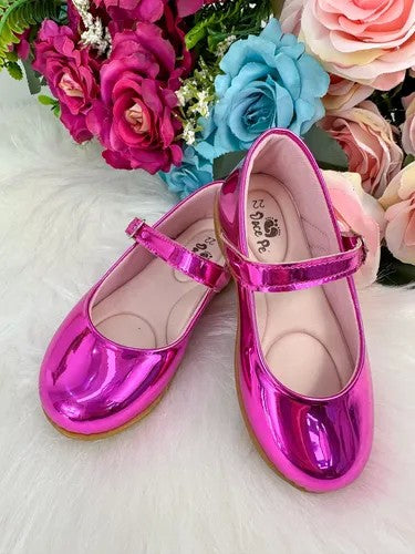 Sapatilha Doce Pe Laço Pink Metalizado (SPTDCPLCPNKMTLZ)