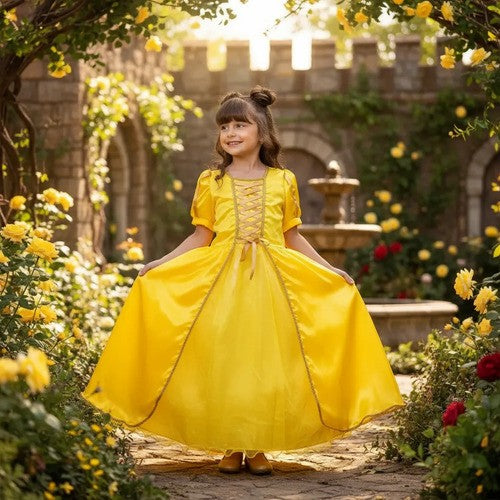 Fantasia Princesa Belli Princesa Amarela Longa Modelo 3 (FANTPRNCBLLBLFRLNGMD3)