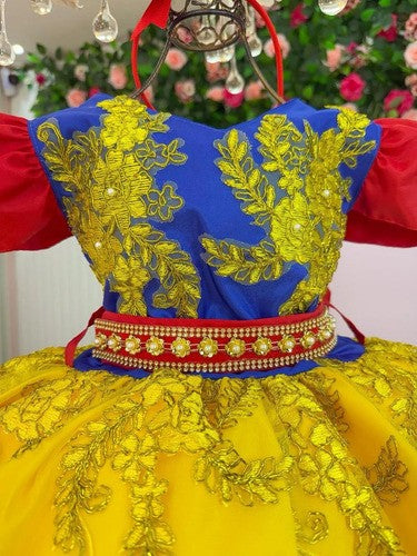 Vestido Marie Temático Realeza Princesa Maça (VSMAREATEMBRN)