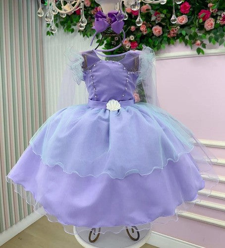 Vestido Mini Miss Temático Sereia - Fundo do Mar (VESTMNMSTSFNDMR)