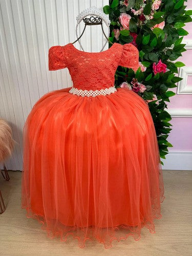 Vestido Enjoy Longo Laura Peito Rendado Terracota (VESTENJLNGPRNDDLR)