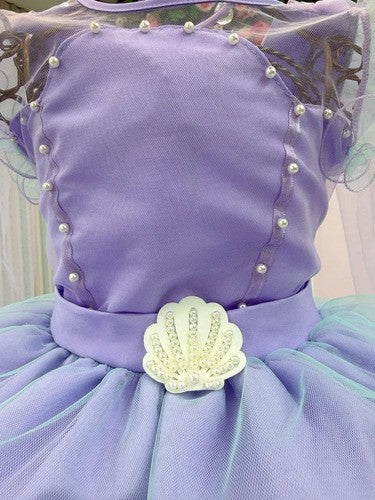 Vestido Mini Miss Temático Sereia - Fundo do Mar (VESTMNMSTSFNDMR)