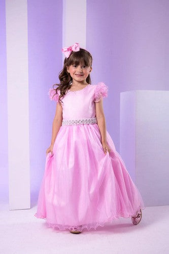 Vestido Marie Longo Amanda Rosa Bebe (VESTMARILNGAMNDRSBB)