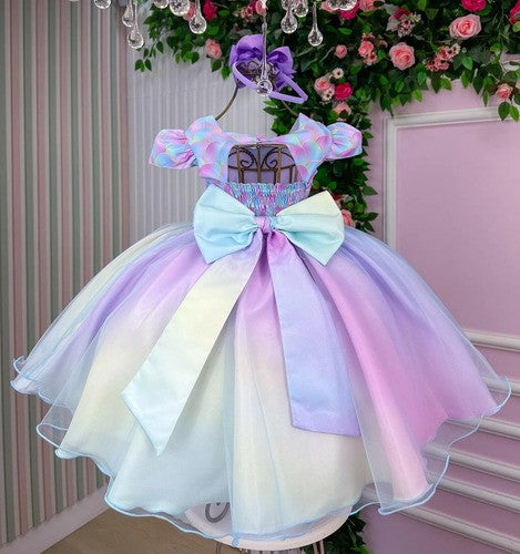 Vestido Infantil Bella Child Sereia (VESTINFTBLLCHGCRXAZ)