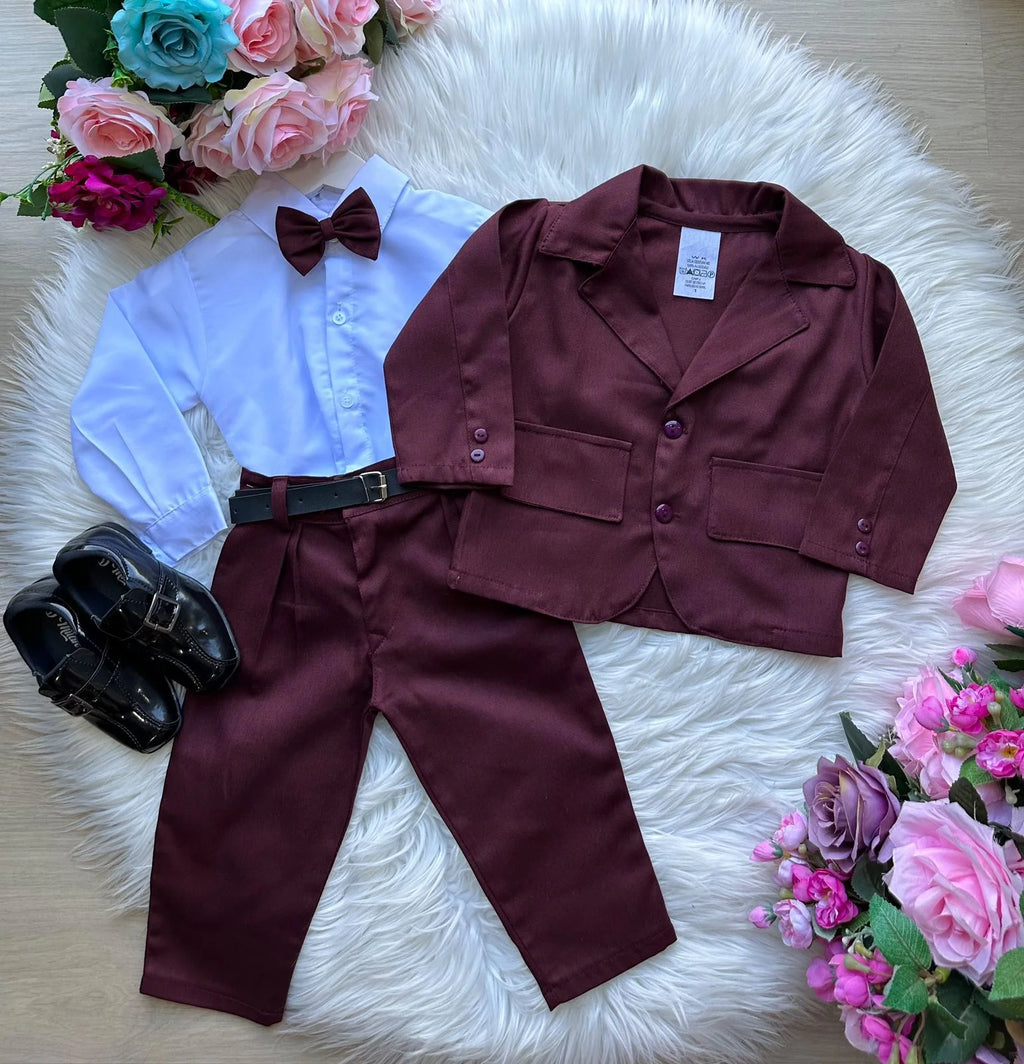 Conjunto Miss Cherry Social Terno Pedro Marsala - Festa