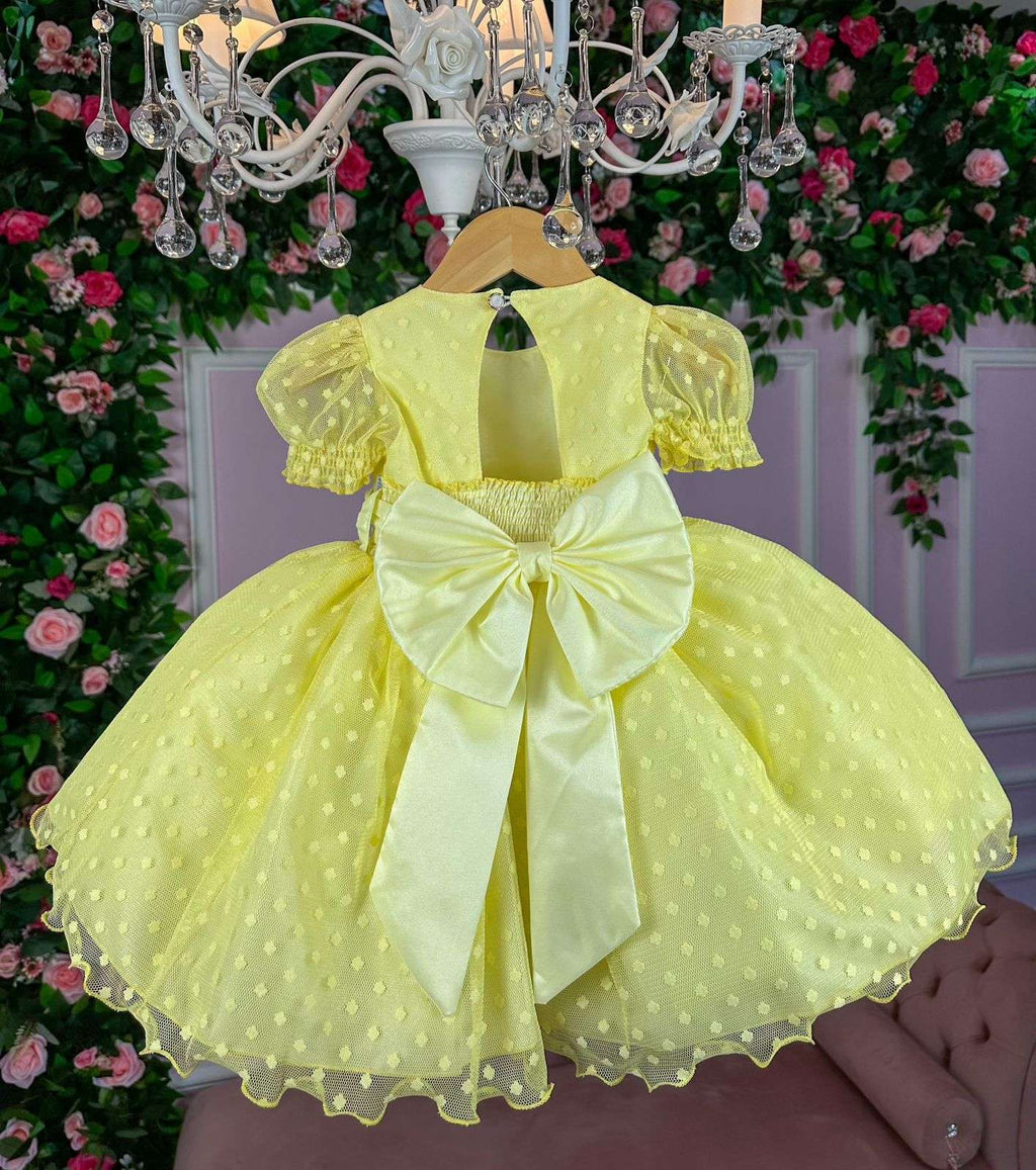 Vestido Marie Amarelo Bolinhas (VESTMARIEAMRLBLNHS)