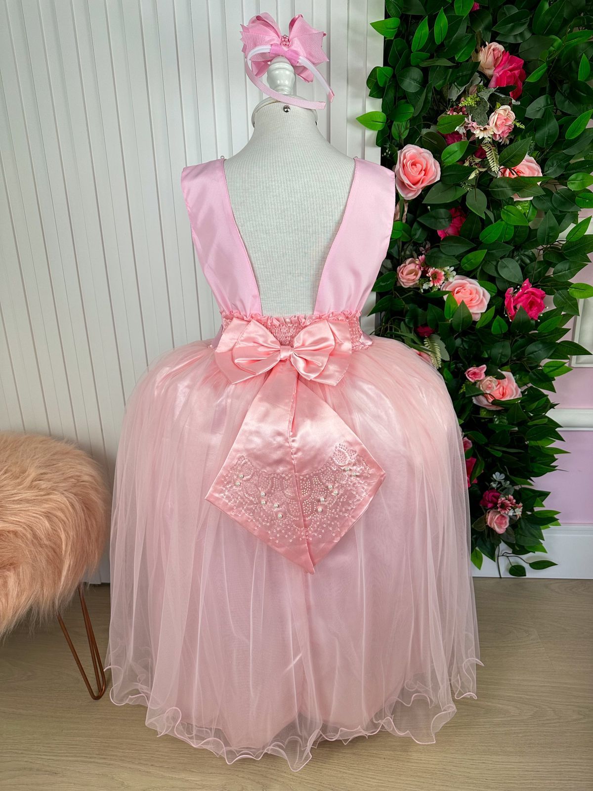 Vestido Enjoy Longo Regata Rosa Bebê (VESTINFENJLRSABB)