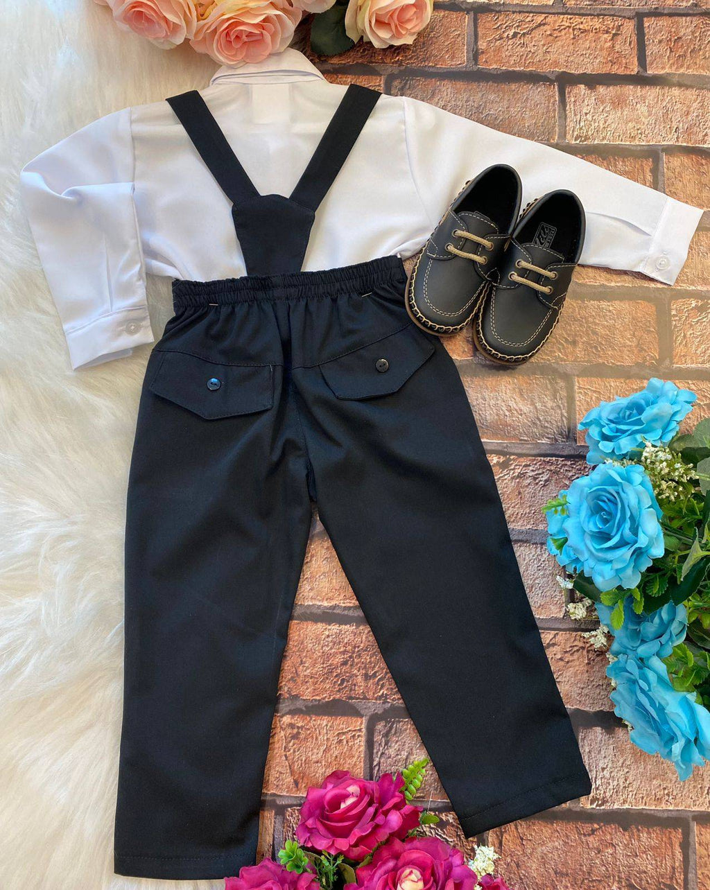 Conjunto Kanga Social Gustavo Preto Suspensorio (CJTMSCKGPT)
