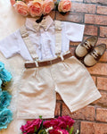 Conjunto Miss Cherry Social Linho Shorts Gustavo (CJTMSCRSCLNSHT)