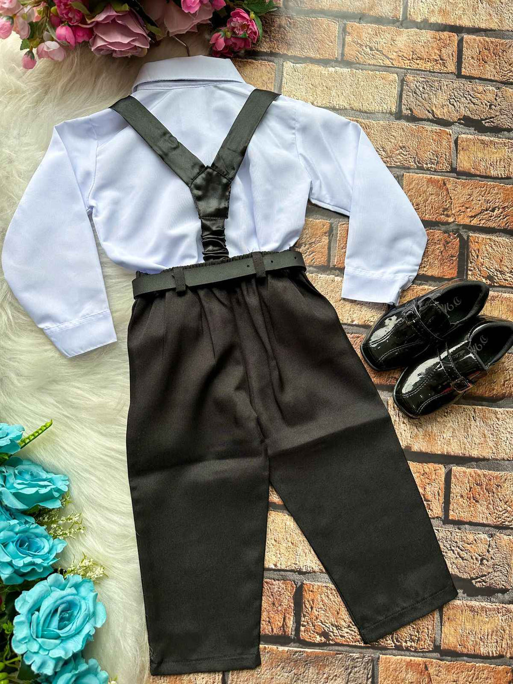 Conjunto Miss Cherry Meninos Social João Preto (CJTMSCMSSCHRSCL3)