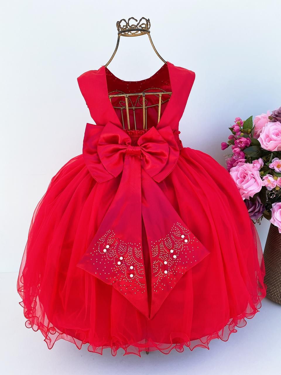 Vestido Enjoy Longo Regata Vermelho (VESTINFENJLG2VMNP)