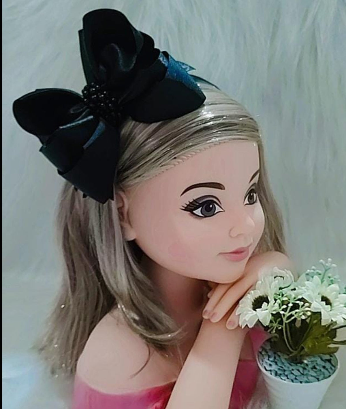 Tiara Belli Preta Laço Miolo Perolas (ACESSTRBLLPRT)