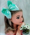 Tiara Belli Verde Claro Laço Miolo de Perolas (ACESSTRABLLVDCLR)
