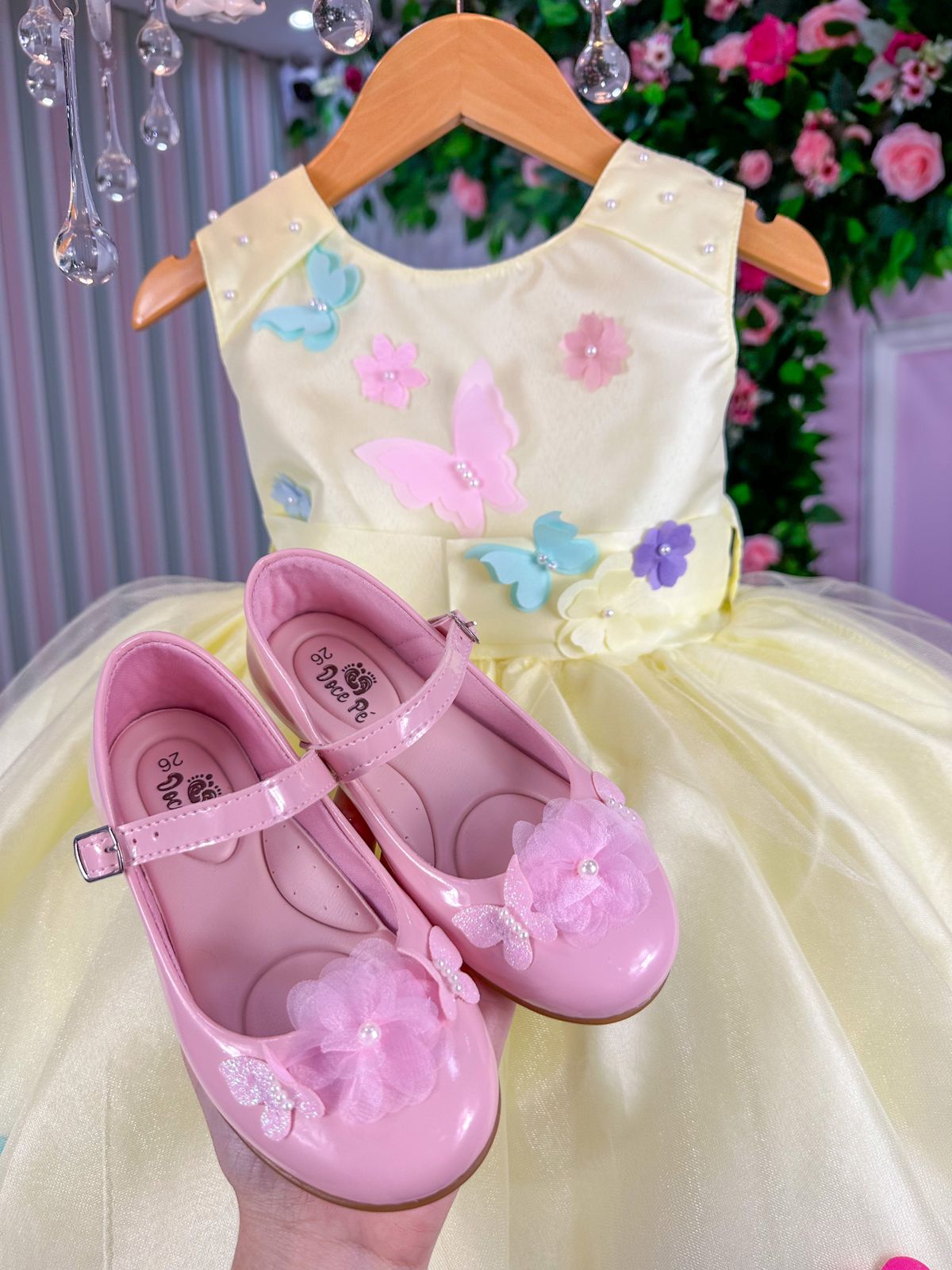 Vestido Princesa Belli Anabel Jardim Encantado Amarelo (VESTPRINCSBLLJDENCNTDAMREL)