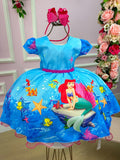 Vestido Infantil Temáticos da Gigi Ariel - Sereia (VESTINFTMCDGGARLSRA)