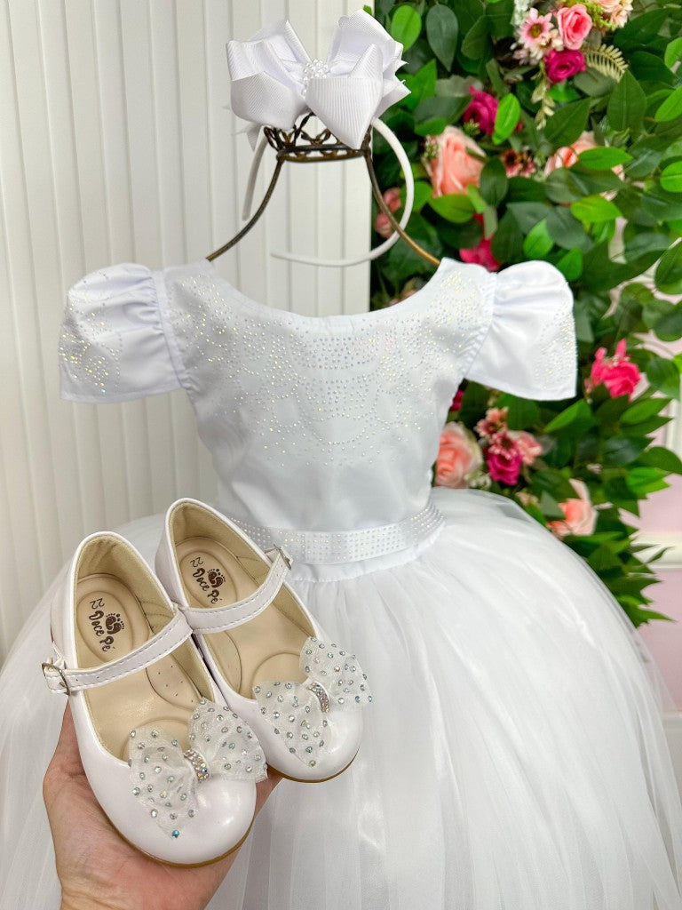 Vestido Enjoy Longo Branco Babadinho (VESTINFENJBRANC)