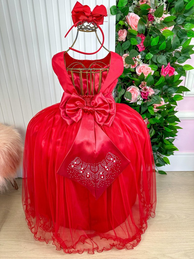 Vestido Enjoy Longo Regata Vermelho (VESTINFENJLG2VMNP)