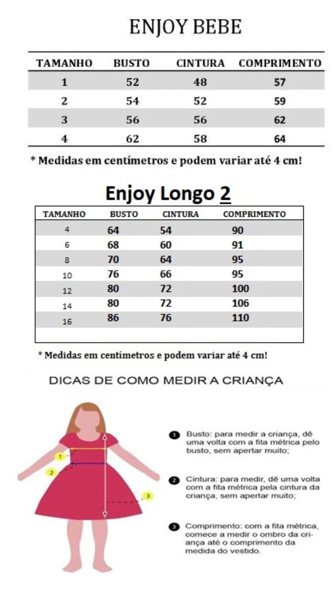 Vestido Enjoy Longo Regata Vermelho (VESTINFENJLG2VMNP)