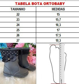 Bota Coturno Ortobaby Lorena Rosa Bebe (BTACTRNOORBABYLRSABB)