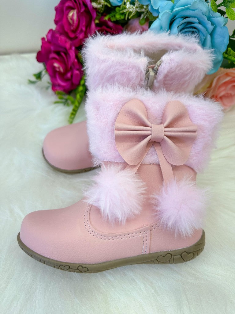 Bota/Coturno Flor di Mila Zoe Rosa Bebe (BTCTUZOERSBB)
