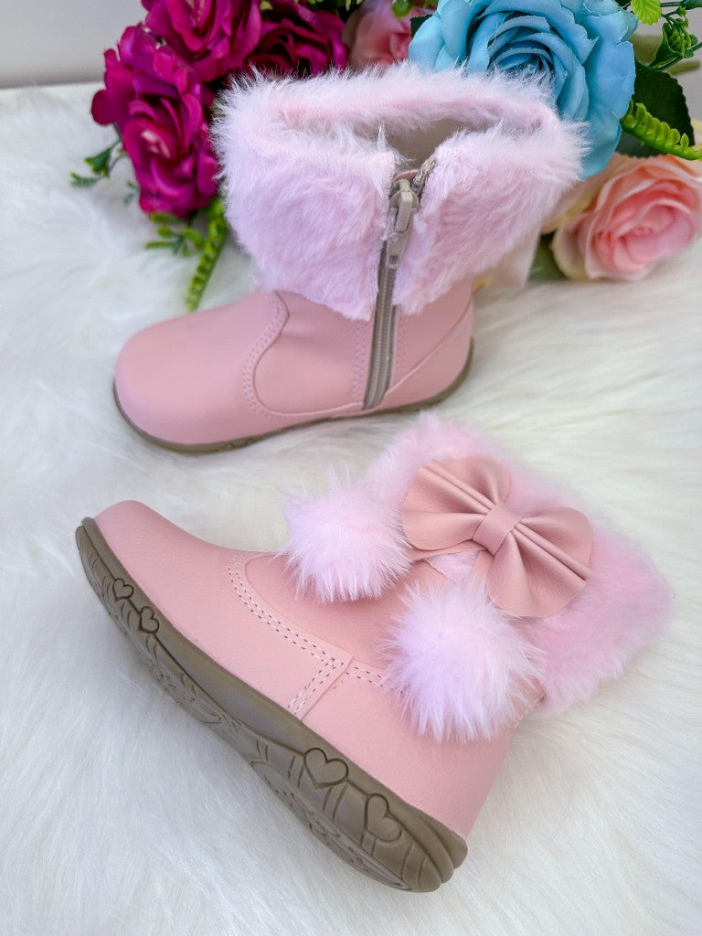 Bota/Coturno Flor di Mila Zoe Rosa Bebe (BTCTUZOERSBB)
