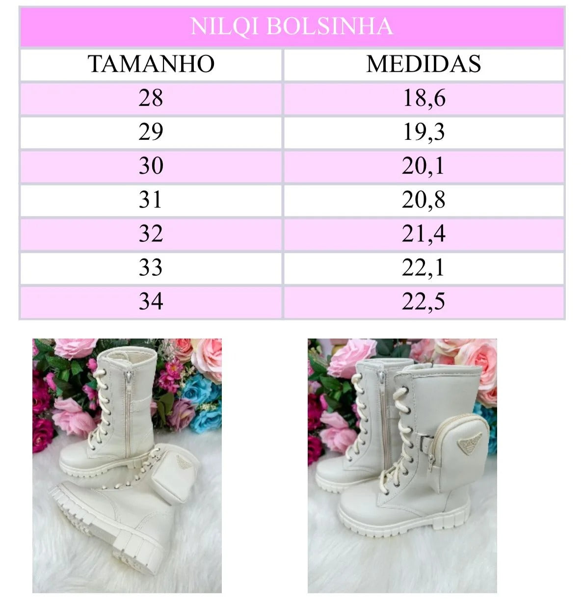 Bota/Coturno Nilqi Malu Bolsinha Cano Baixo Preta (BTANILMLPRTABXO)
