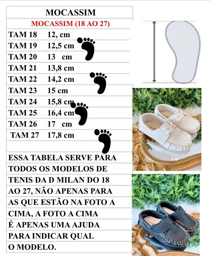 Calçado Mocassim D Milan Branco (CLCMCSSDMLBRNC)