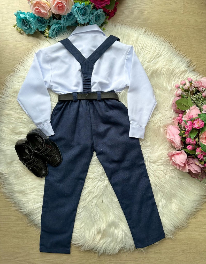 Conjunto Meninos Miss Cherry Leo Suspensorio Azul Petroleo (CNJTMNNMSSCHRLEOSPNSAZLMRN)