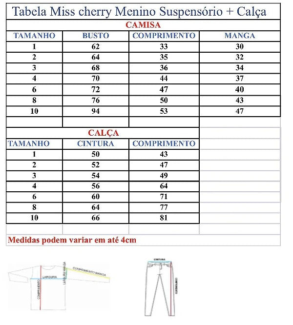 Conjunto Meninos Miss Cherry Rafael Suspensorio Cinza (CONJMNOSRAELCINZA)