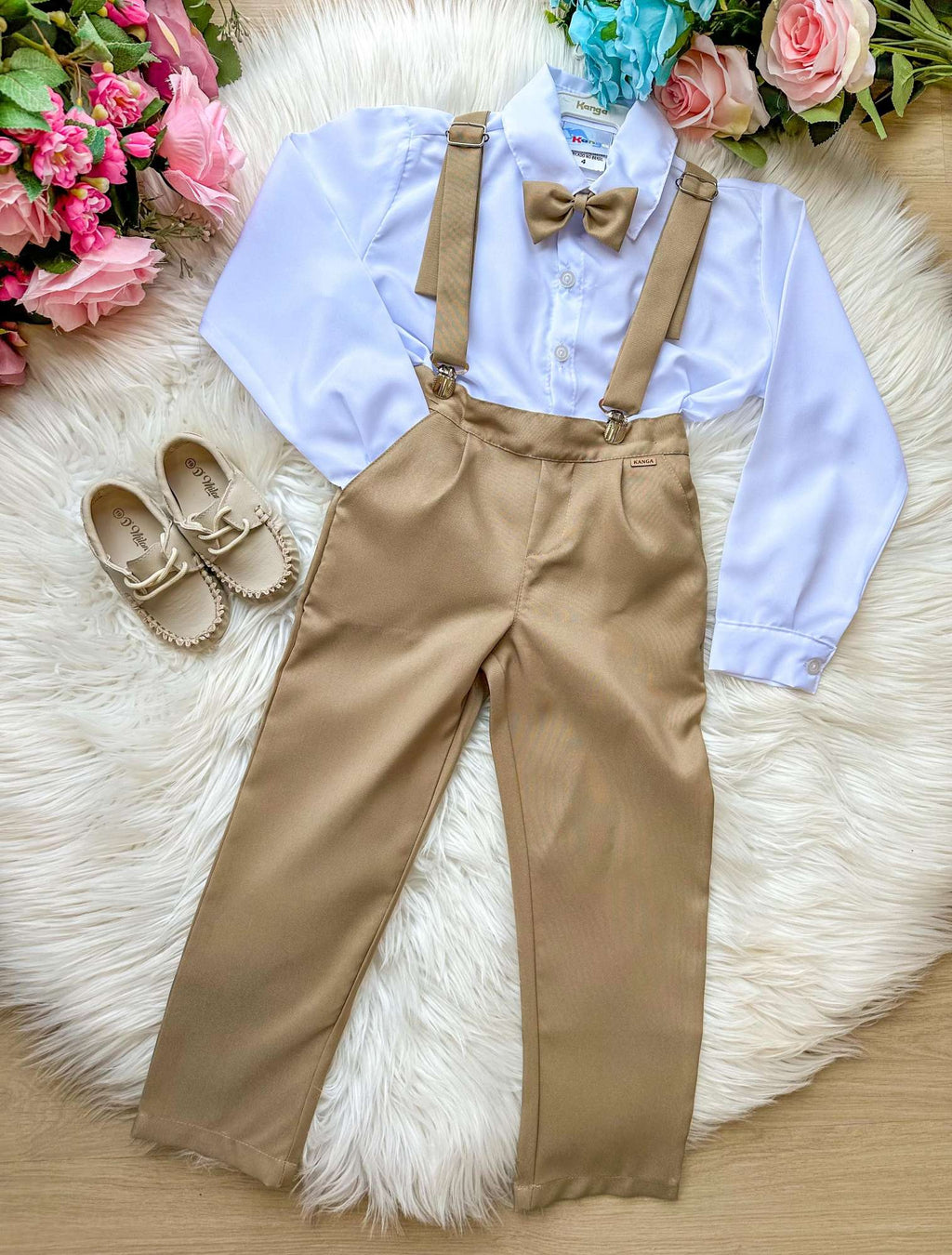 Conjunto Kanga Social Gustavo Marrom Castor Suspensorio (CONJMENMARCSTSUP)