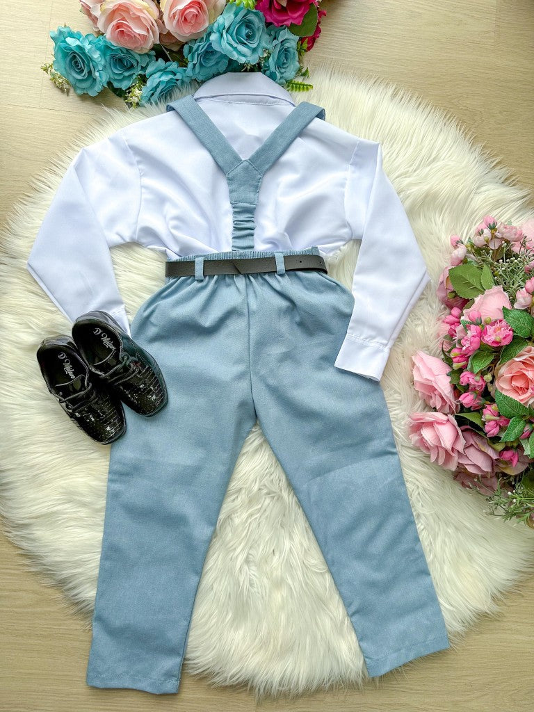 Conjunto Meninos Miss Cherry Leo Suspensorio Azul Claro (CNJTMNNMSSCHRLOSPNAZLSRT)