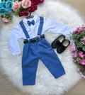 Conjunto Meninos Miss Cherry Leo Suspensorio Azul (CONJMISSCRYLEOSPNAZUL)