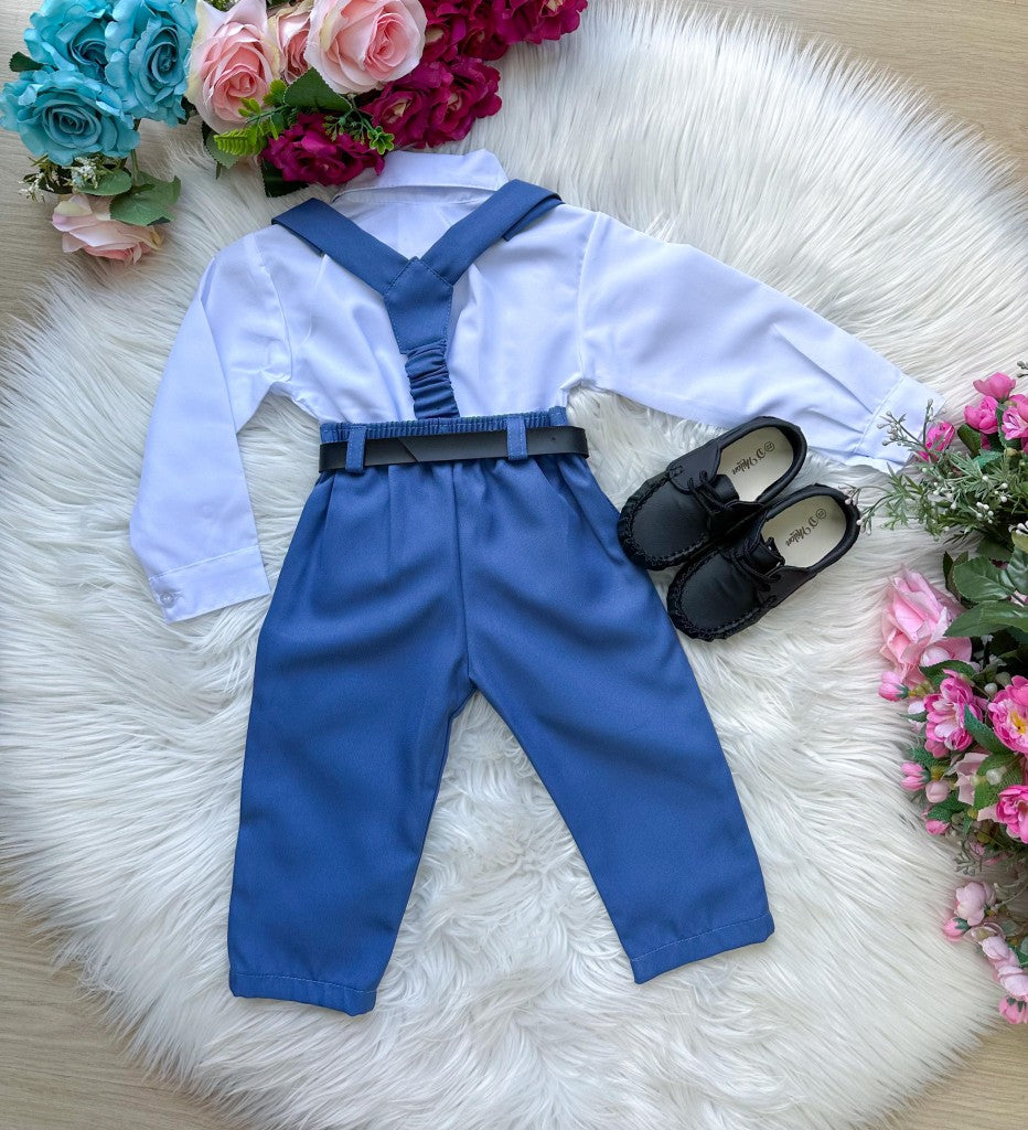 Conjunto Meninos Miss Cherry Leo Suspensorio Azul (CONJMISSCRYLEOSPNAZUL)