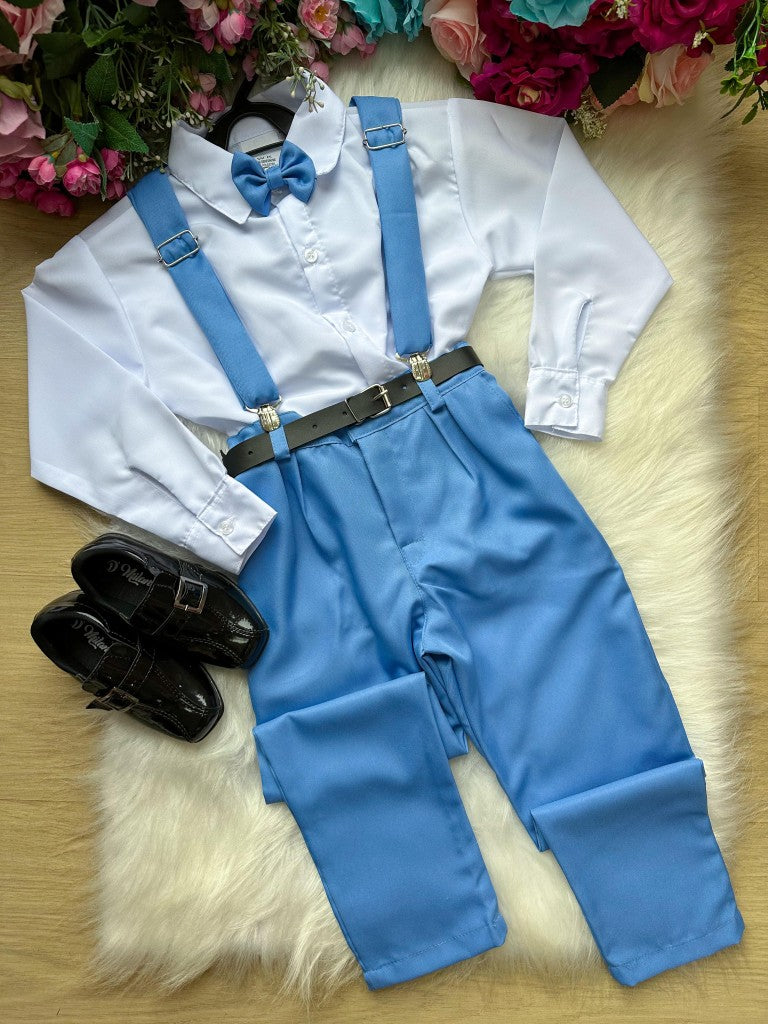 Conjunto Meninos Miss Cherry Leo Suspensorio Azul Serenity (CONJMISSCRYLEOSPNSAZUL)