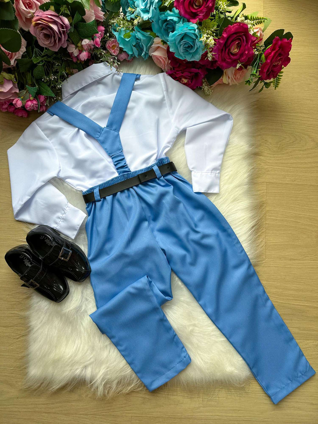 Conjunto Meninos Miss Cherry Leo Suspensorio Azul Serenity (CONJMISSCRYLEOSPNSAZUL)