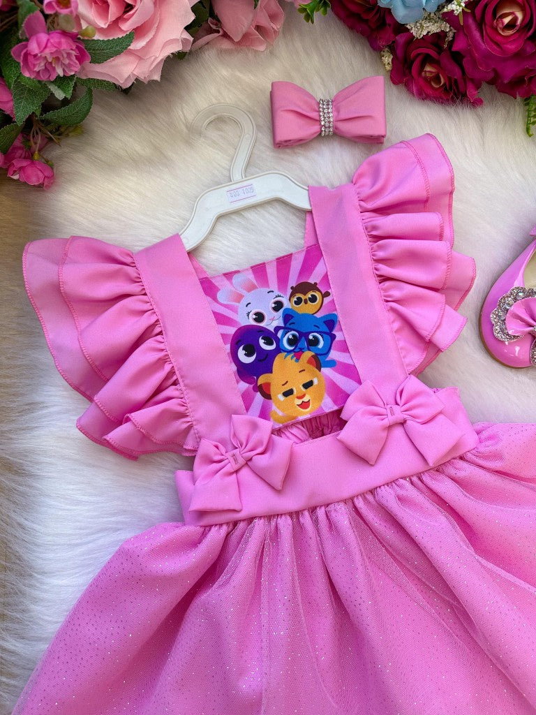 Romper/Vestido Princesa Belli Bolofofos - Bolo Fofos Rosa (ROPERVSTPNCSABOLOFORSA)