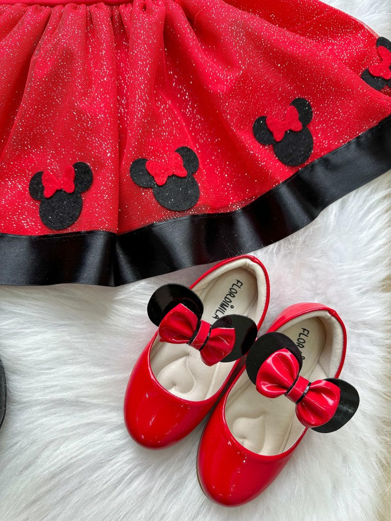 Romper/Vestido Princesa Belli Minnie/Minie Vermelho (RMPERVESTMNIVERLHA)