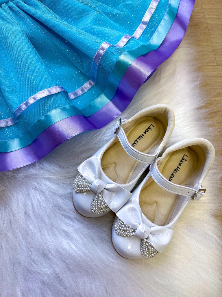 Romper/Vestido Princesa Sereia - Fundo do Mar Lilas e Tiffany (RMPERSRIAFNMAR)