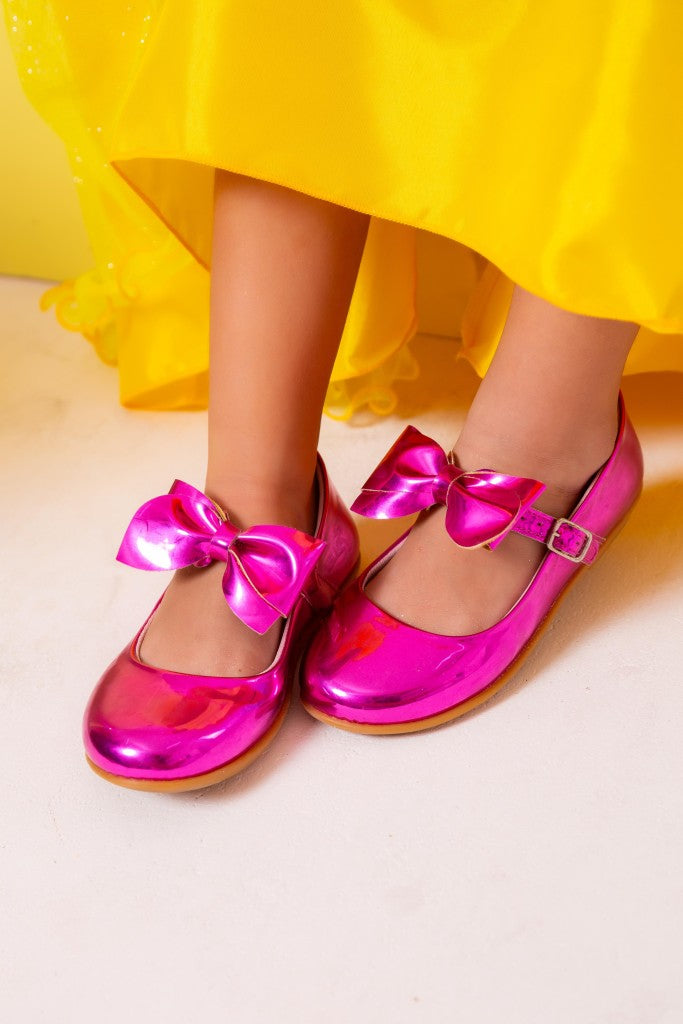 Sapatilha Doce Pe Laço Pink Metalizado (SPTDCPLCPNKMTLZ)