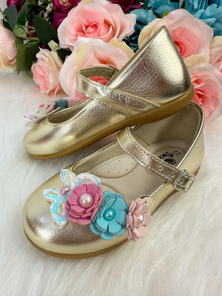 Sapatilha Doce Pe Juju Jardim Encantado Dourada (SPTDCPJRDENCJUDRD)